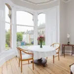 Living room in Edinburgh period property