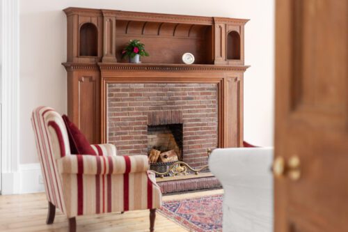 Fireplace in Edinburgh period property